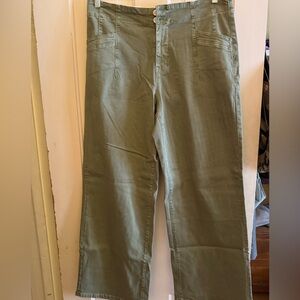 NWT Mica Wide Leg Olive Green Pants